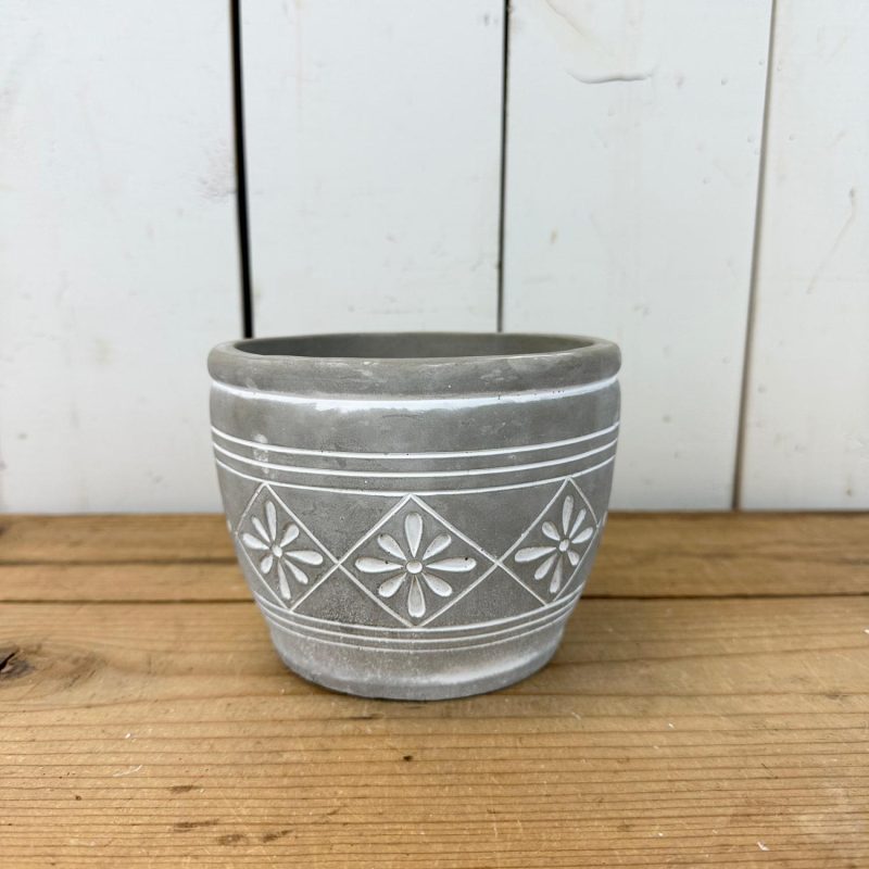 Pottery | Cement Floral Pots Home Decor Pottery