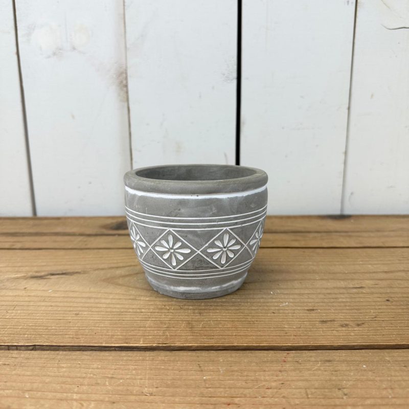 Pottery | Cement Floral Pots Home Decor Pottery