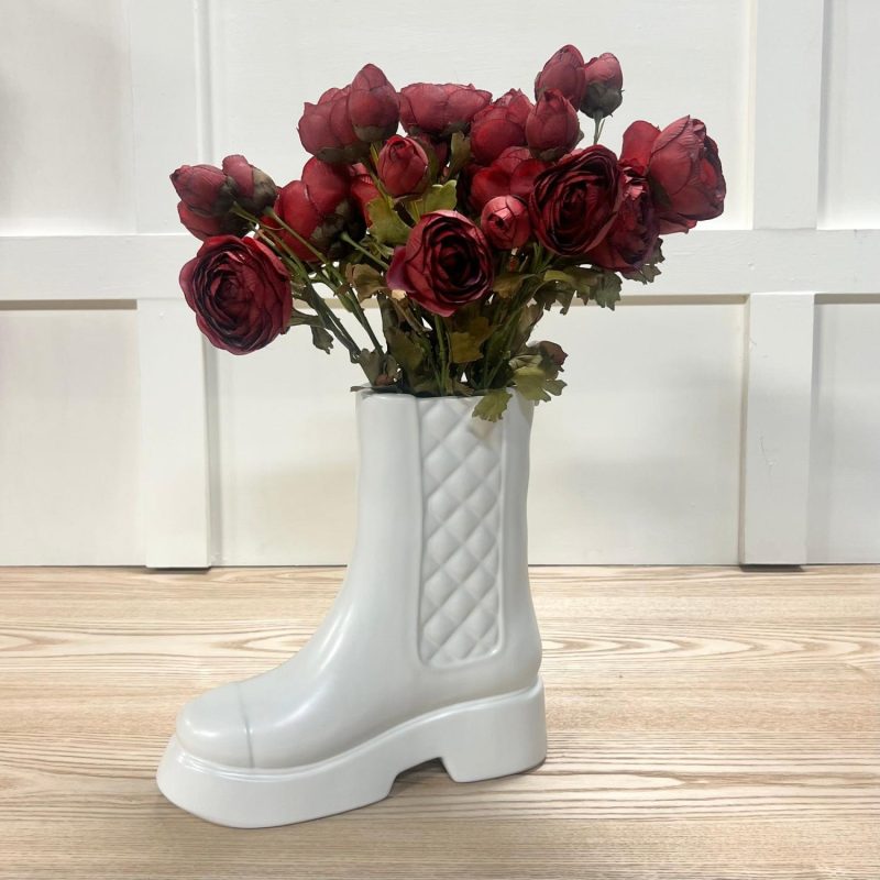 Pottery | Ceramic Boot Vase Home Decor Pottery