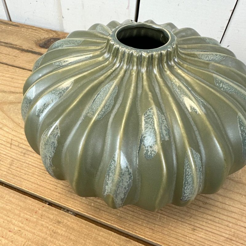 Pottery | Green Circle Vase Home Decor Pottery