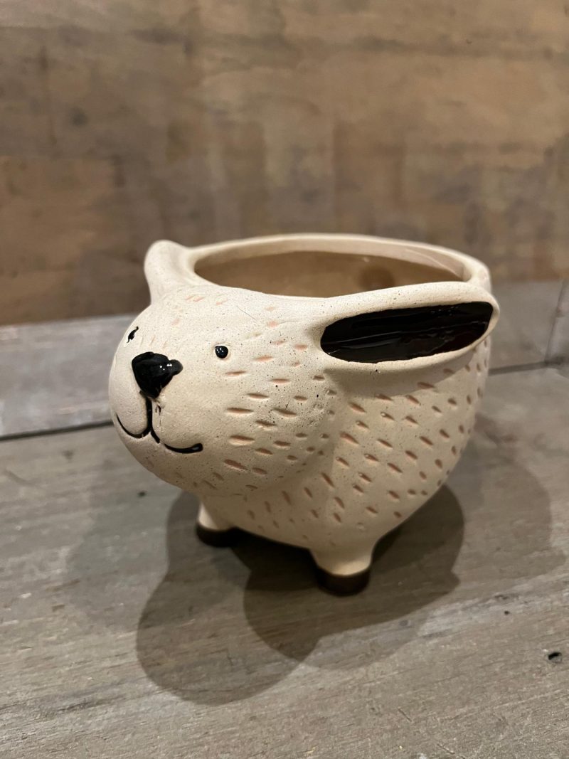 Pottery | Kitschy Bunny Planter Home Decor Pottery