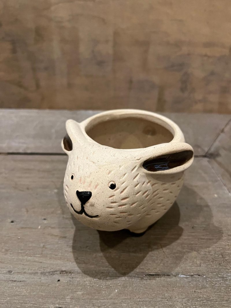 Pottery | Kitschy Bunny Planter Home Decor Pottery