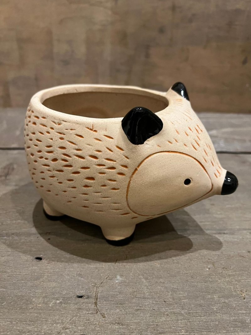 Pottery | Kitschy Hedgehog Planter Home Decor Pottery