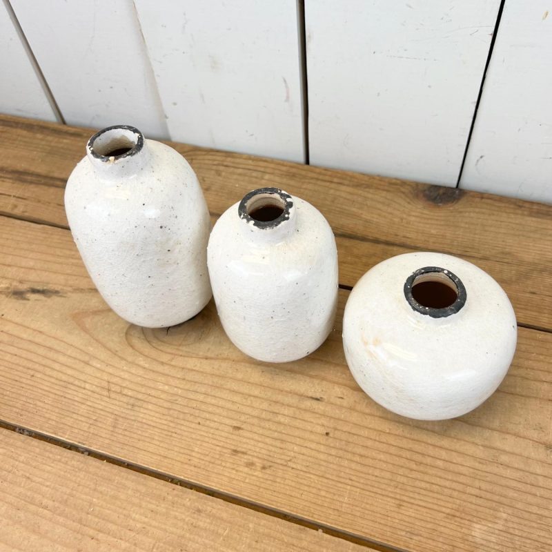 Pottery | Mini Crackled Vases Home Decor Pottery