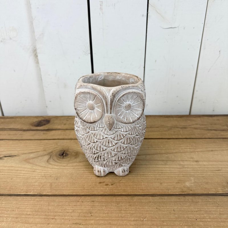 Pottery | Owl Planter Home Decor Pottery