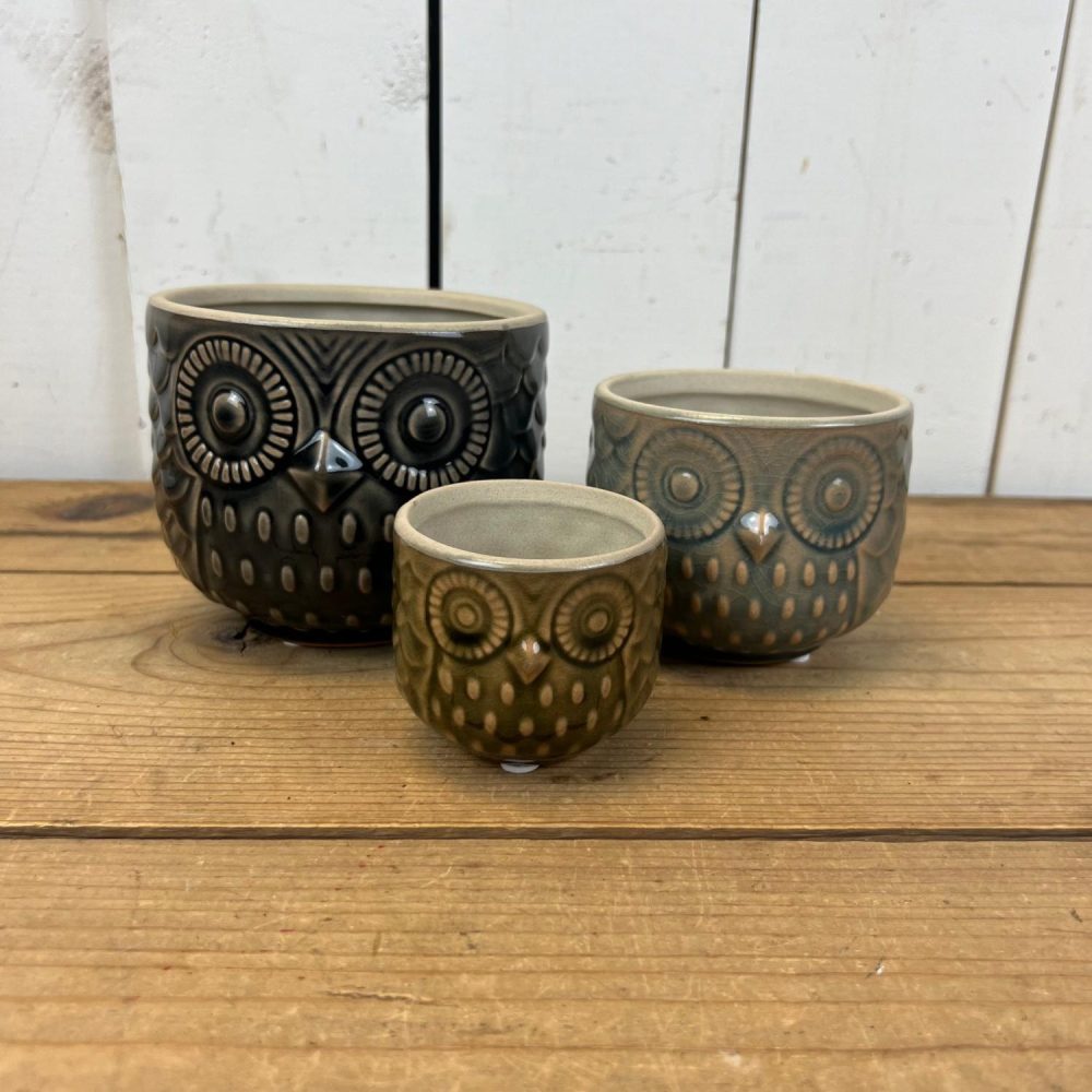 Pottery | Owl Pots Home Decor Pottery