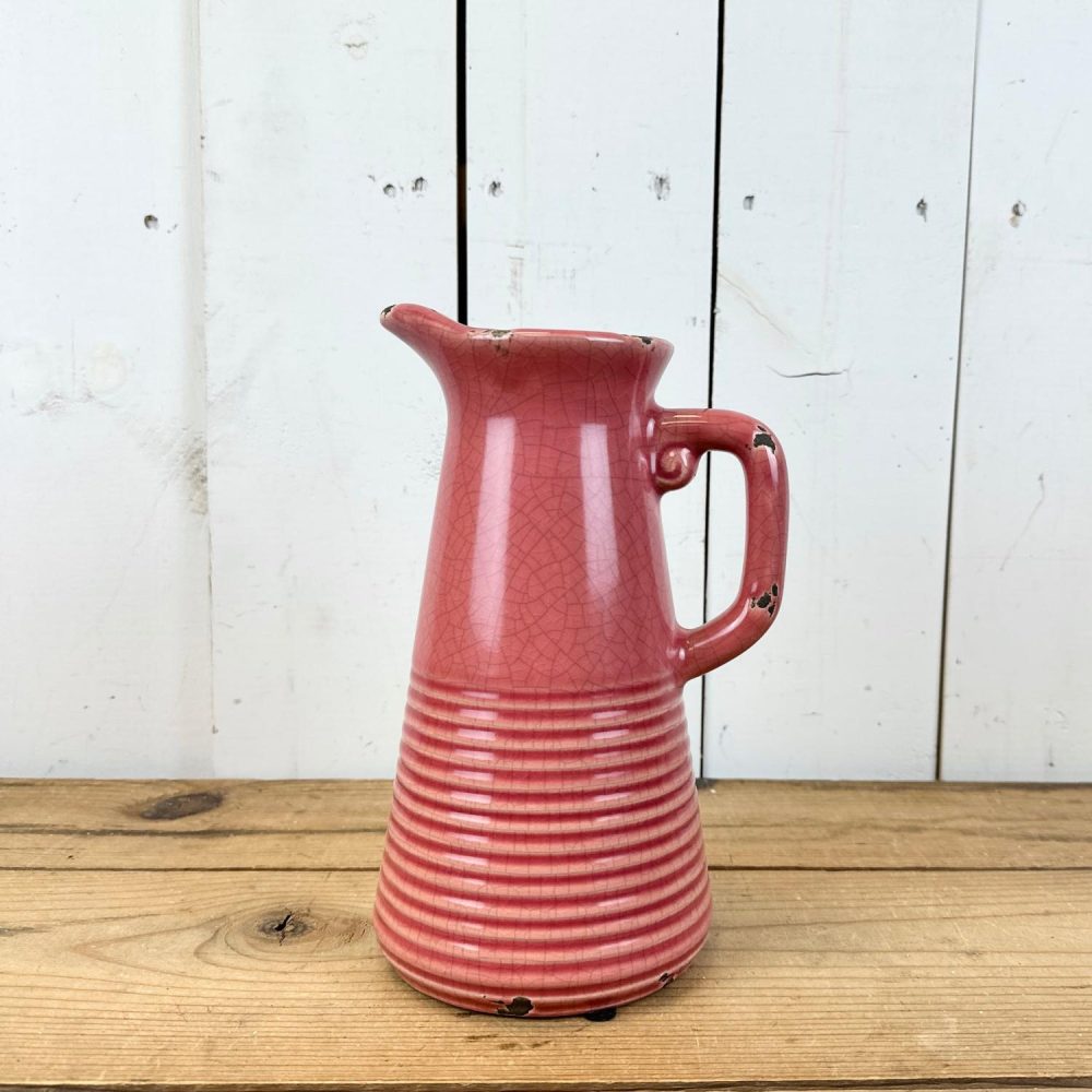 Pottery | Pink Pitcher Home Decor Pottery