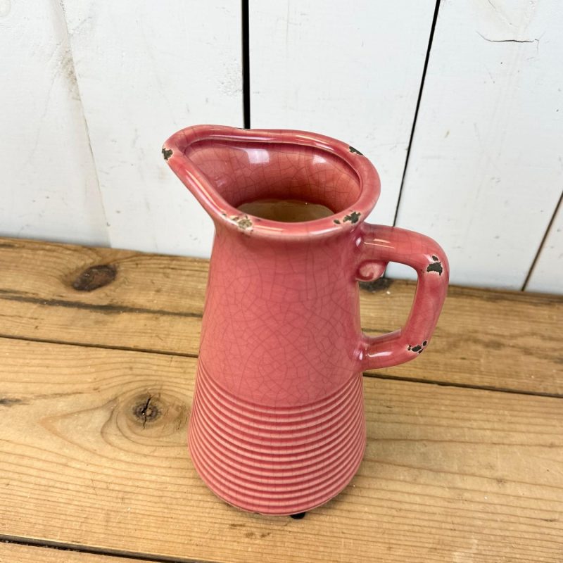 Pottery | Pink Pitcher Home Decor Pottery