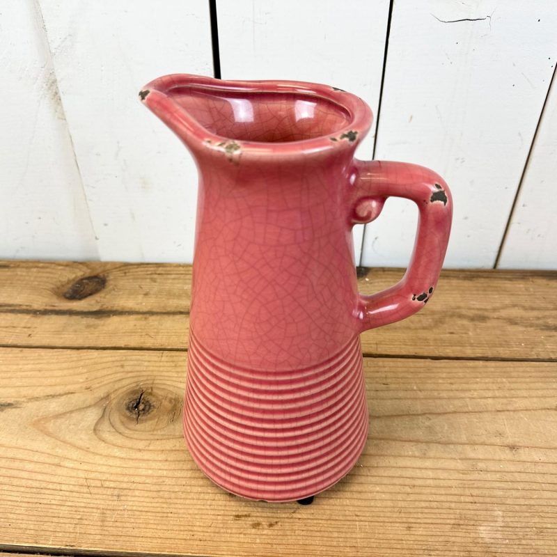 Pottery | Pink Pitcher Home Decor Pottery