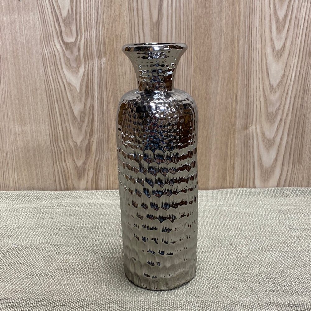 Pottery | Silver Bottle Small Home Decor Pottery