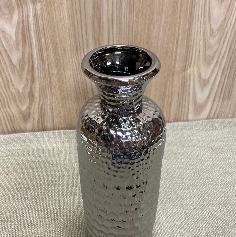 Pottery | Silver Bottle Small Home Decor Pottery