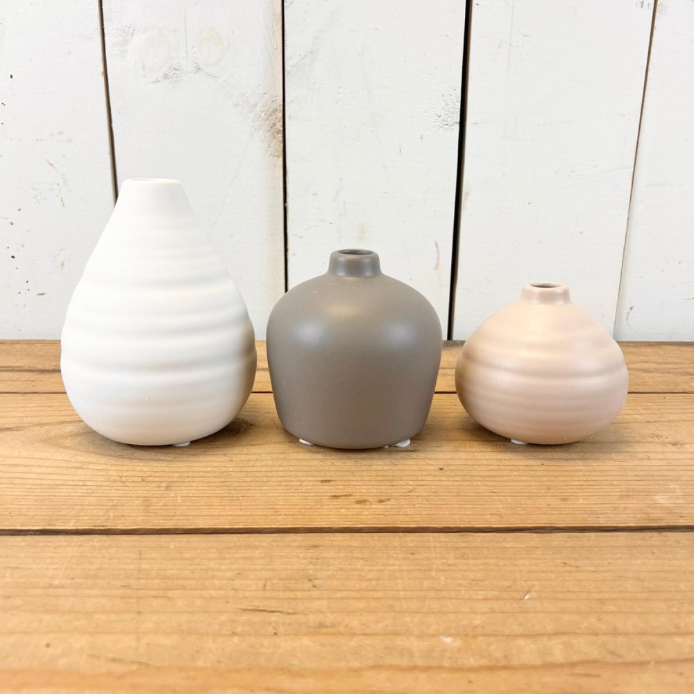 Pottery | Small Matte Bottle Vases Home Decor Pottery