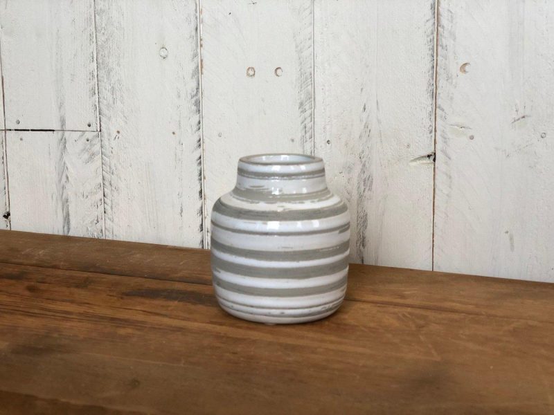 Pottery | Striped Bottle Vases Home Decor Pottery