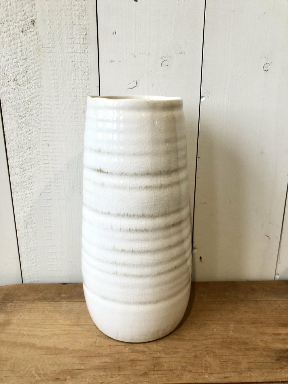 Pottery | Tall Cream Vase Home Decor Pottery