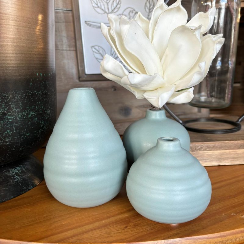 Pottery | Teal Ceramic Vases Home Decor Pottery