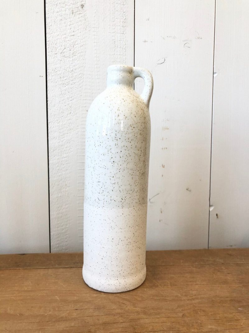 Pottery | Textured Cream Bottles Home Decor Pottery