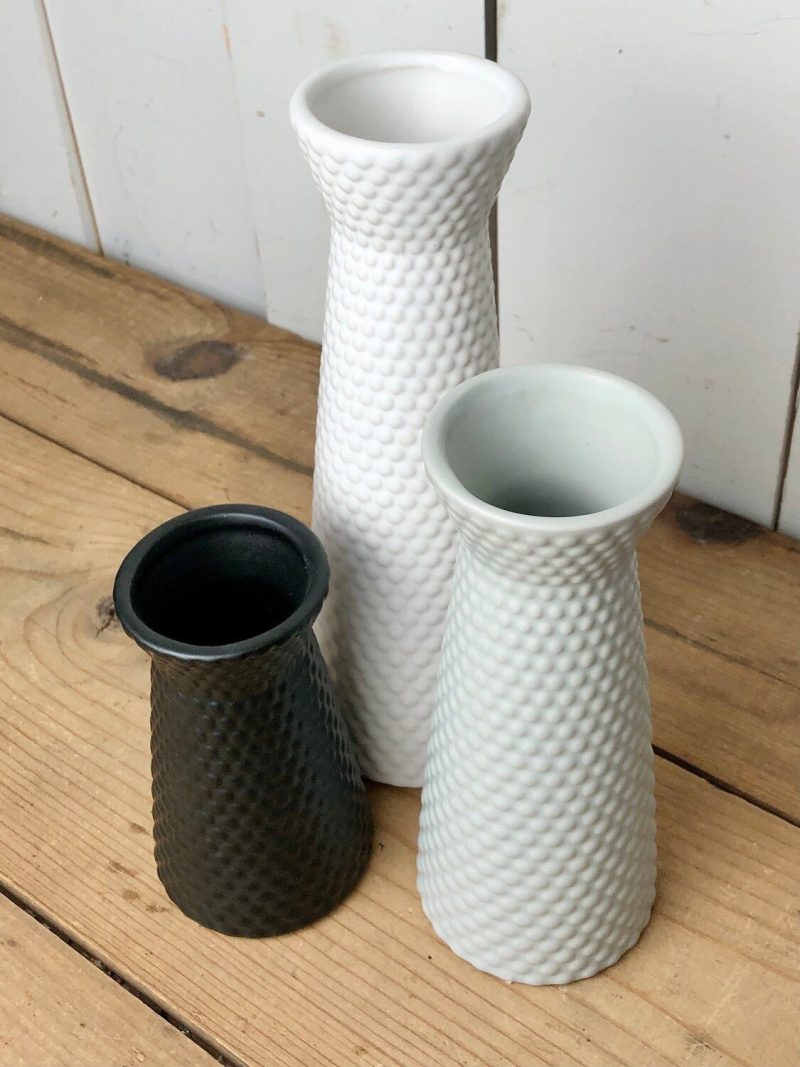 Pottery | Textured Neutral Vases Home Decor Pottery