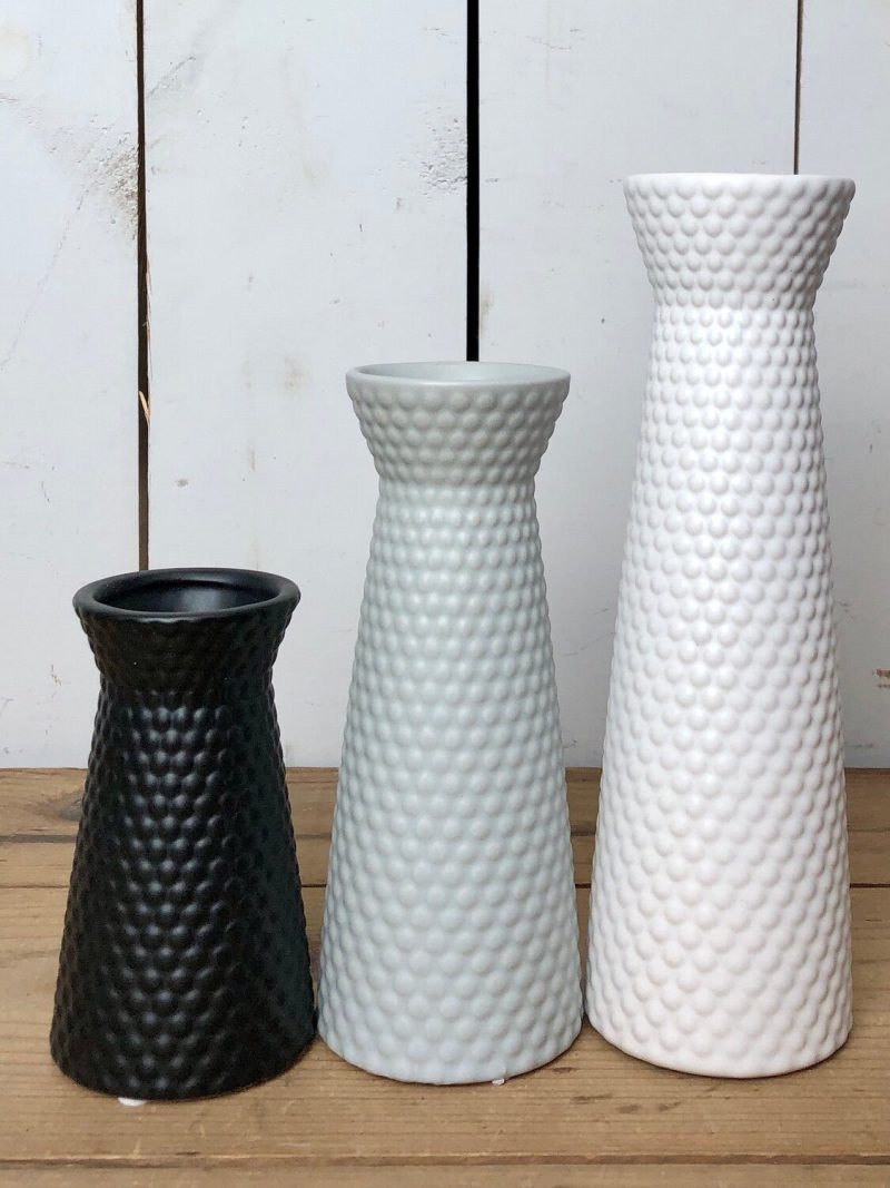 Pottery | Textured Neutral Vases Home Decor Pottery