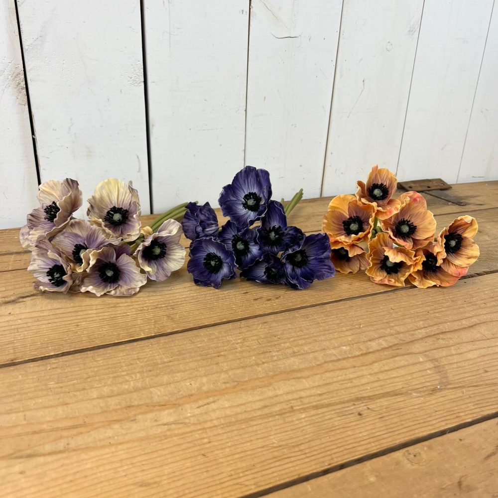 Seasonal Florals | Real-Feel Anemone Bundles Floral Stems Floral Stems