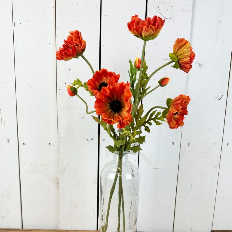 Seasonal Florals | Real Feel Tall Poppy Stems Floral Stems Floral Stems