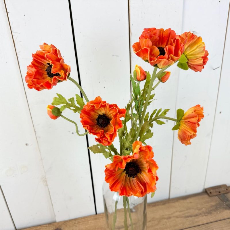 Seasonal Florals | Real Feel Tall Poppy Stems Floral Stems Floral Stems