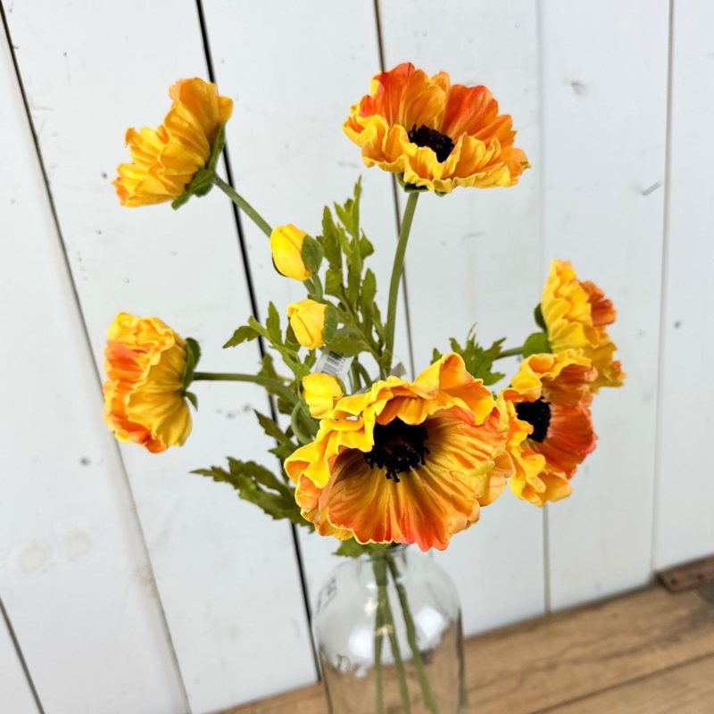 Seasonal Florals | Real Feel Tall Poppy Stems Floral Stems Floral Stems