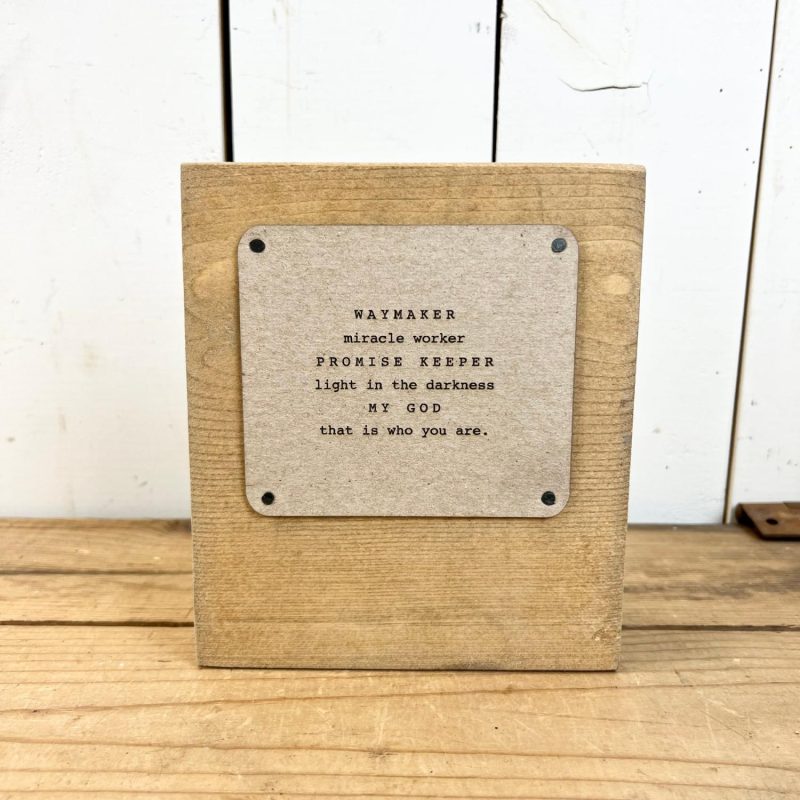 Signage | Artisan Inspirational Wood Blocks Decorative Objects Decorative Objects