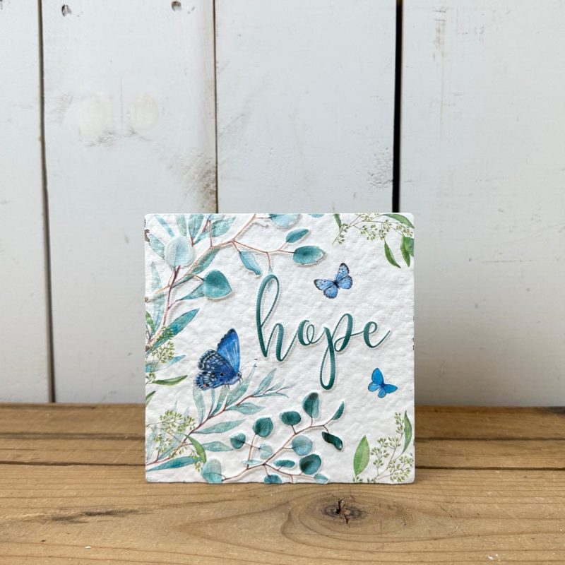 Signage | Blue Butterfly Plaques Home Decor Signage