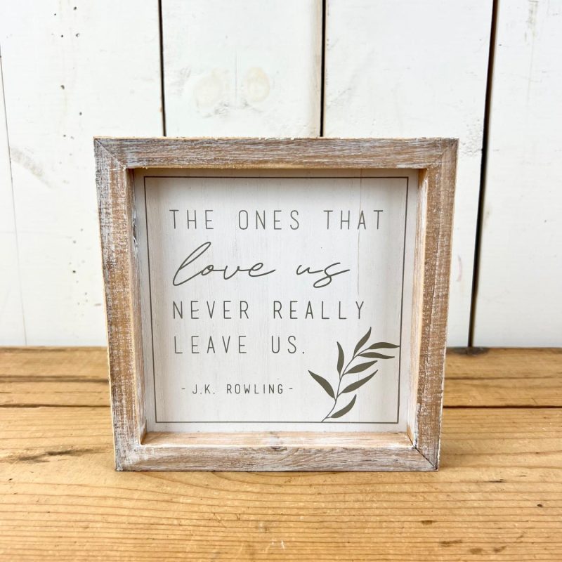 Signage | Decorative Signage with Leaf Detail Home Decor Signage