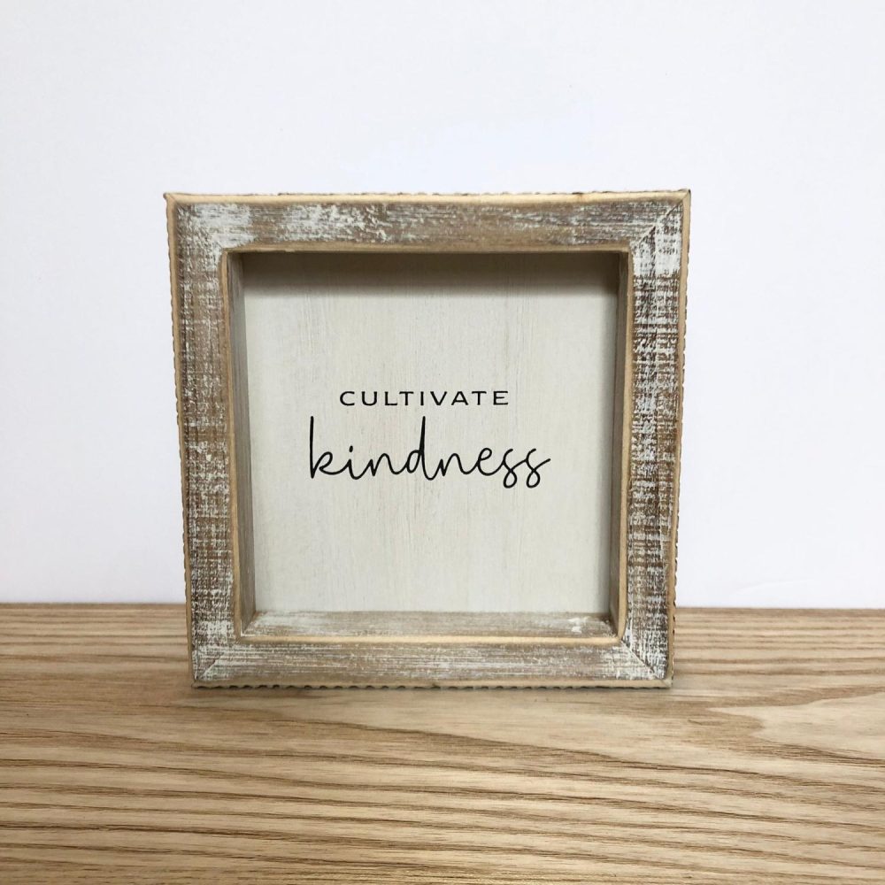 Signage | “Cultivate Kindness” Signage Home Decor Signage