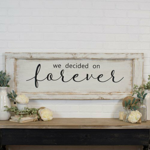 Signage | Forever Wooden Sign Home Decor Signage