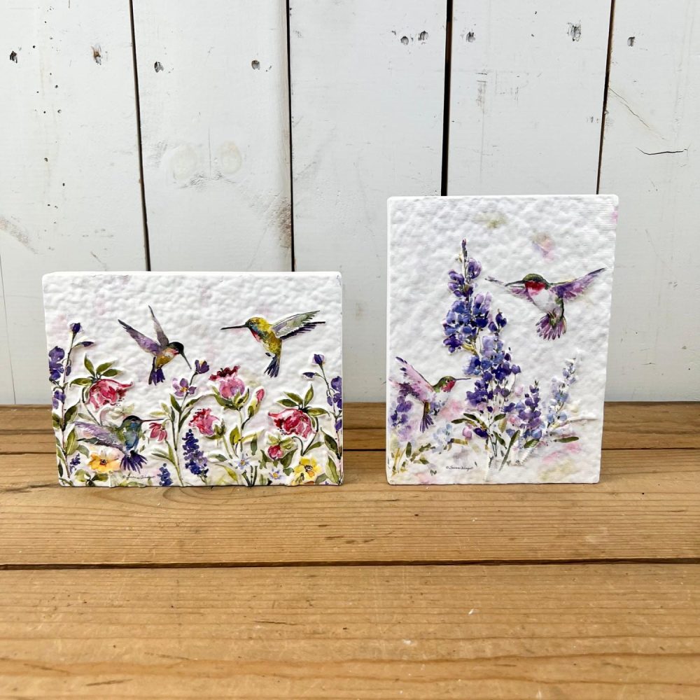 Signage | Hummingbird Wildflower Plaques Home Decor Signage