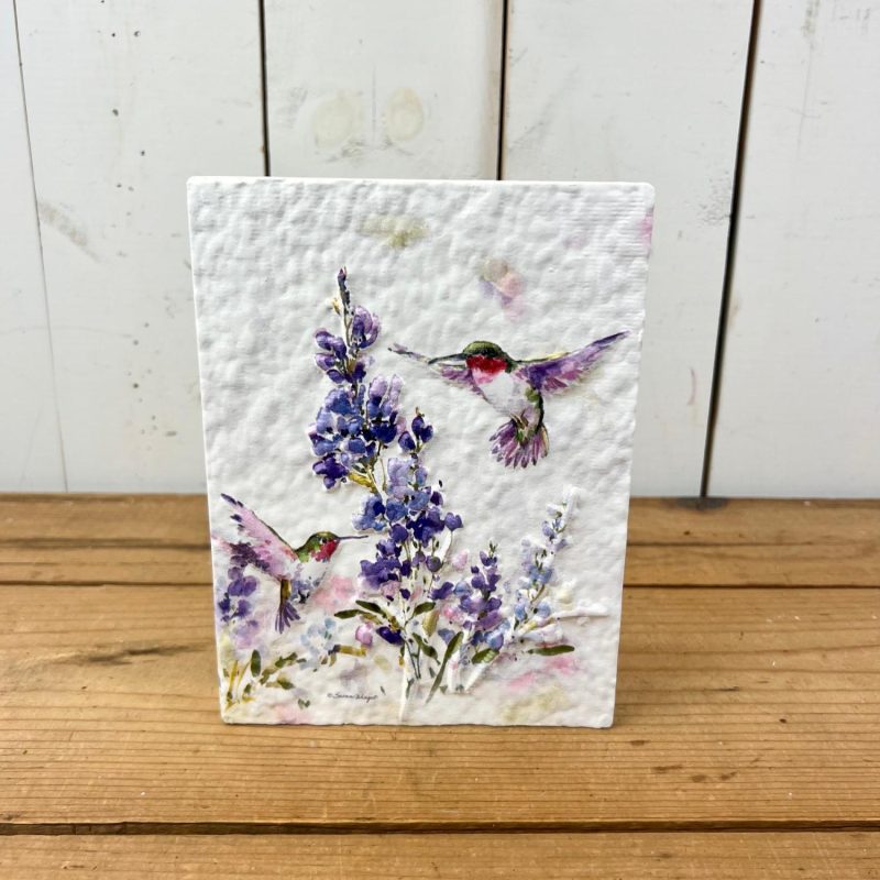 Signage | Hummingbird Wildflower Plaques Home Decor Signage