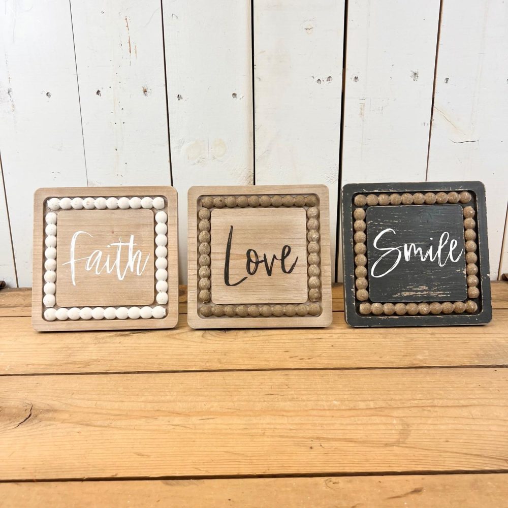 Signage | Inspirational Beaded Signs Home Decor Signage