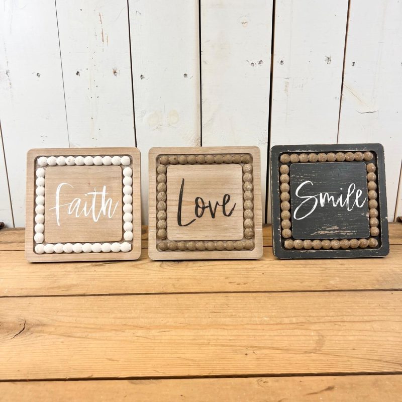 Signage | Inspirational Beaded Signs Home Decor Signage