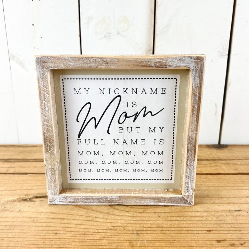 Signage | Reversible Mom Signage Home Decor Signage