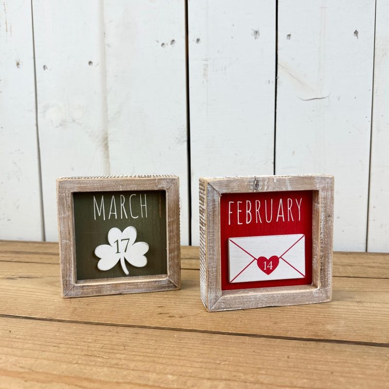 Signage | Reversible Valentine’s/St. Patrick’s Day Sign Home Decor Signage