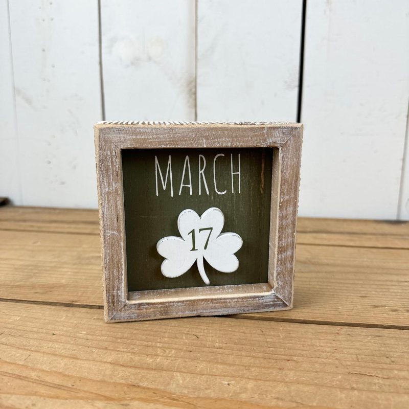 Signage | Reversible Valentine’s/St. Patrick’s Day Sign Home Decor Signage