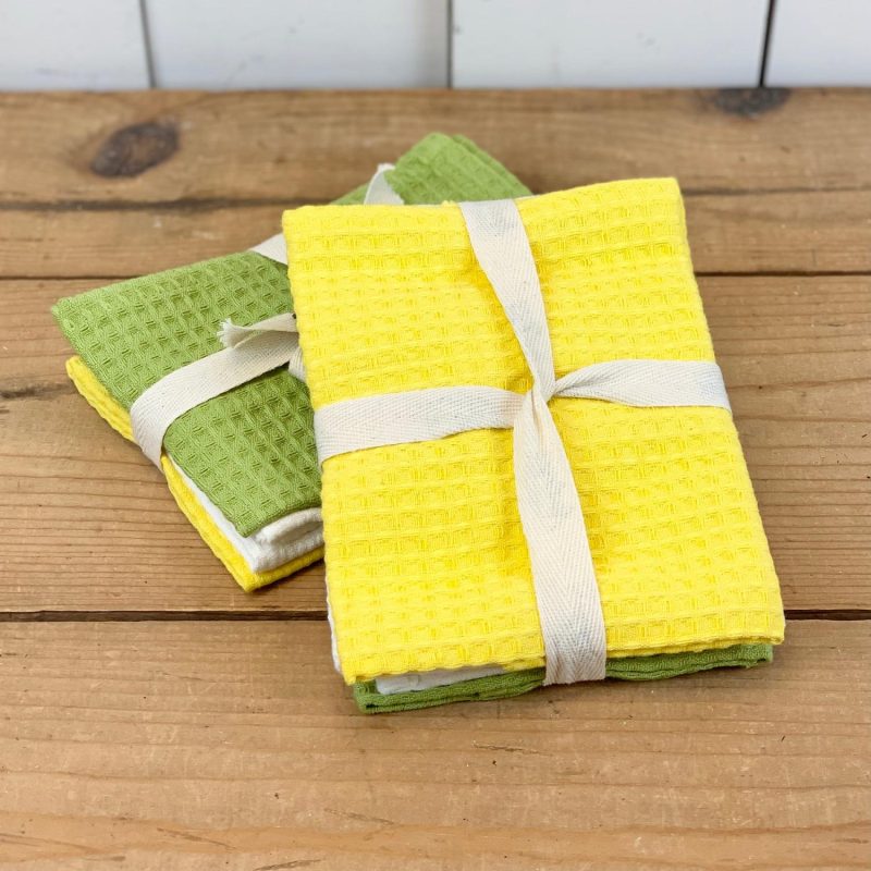 Tea Towels | Waffle Towel Set Kitchen Tea Towels