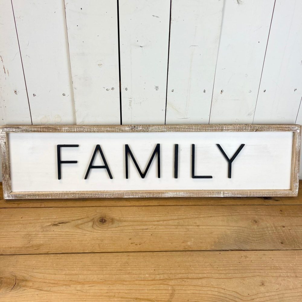 Wall Art | Family/Joy to the World Reversible Sign Wall Art Wall Art