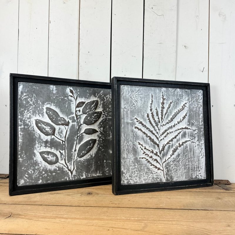 Wall Art | Gray and Black Embossed Wall Art Wall Art Wall Art