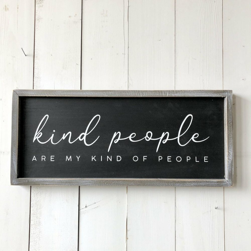 Wall Art | "Kind people are my kind of people" Wall Art Home Decor Wall Art