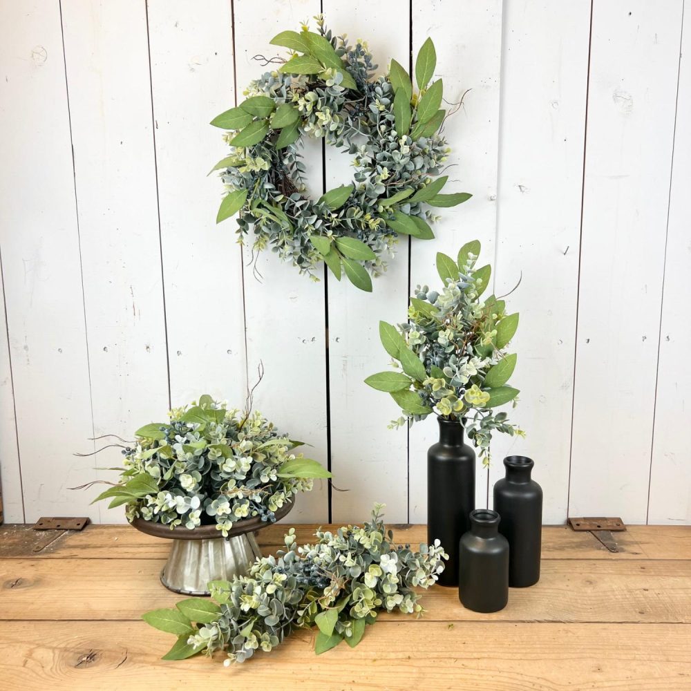 Wreaths & Candle Rings | Eucalyptus and Sage Collection Floral Stems Floral Stems