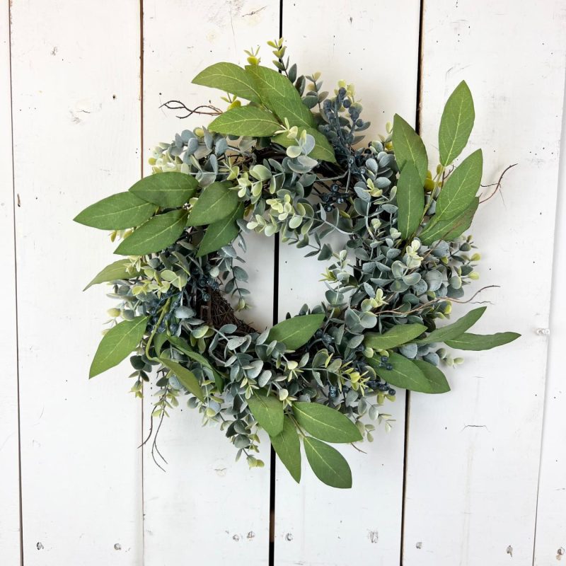 Wreaths & Candle Rings | Eucalyptus and Sage Collection Floral Stems Floral Stems