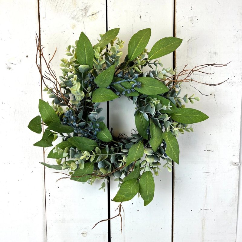 Wreaths & Candle Rings | Eucalyptus and Sage Collection Floral Stems Floral Stems