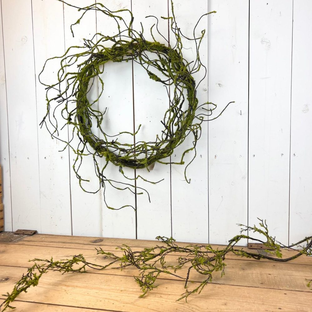 Wreaths & Candle Rings | Mossy Twig Wreath & Long Stem Floral Stems Floral Stems