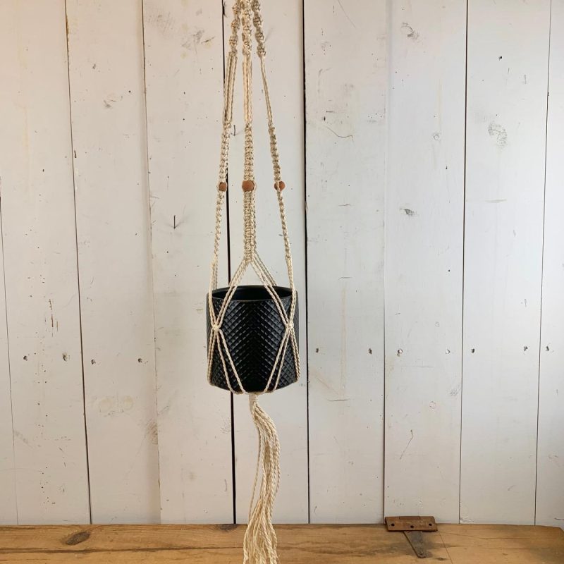 Macrame | Terracotta Bead Macramé Hanger Home Decor Macrame