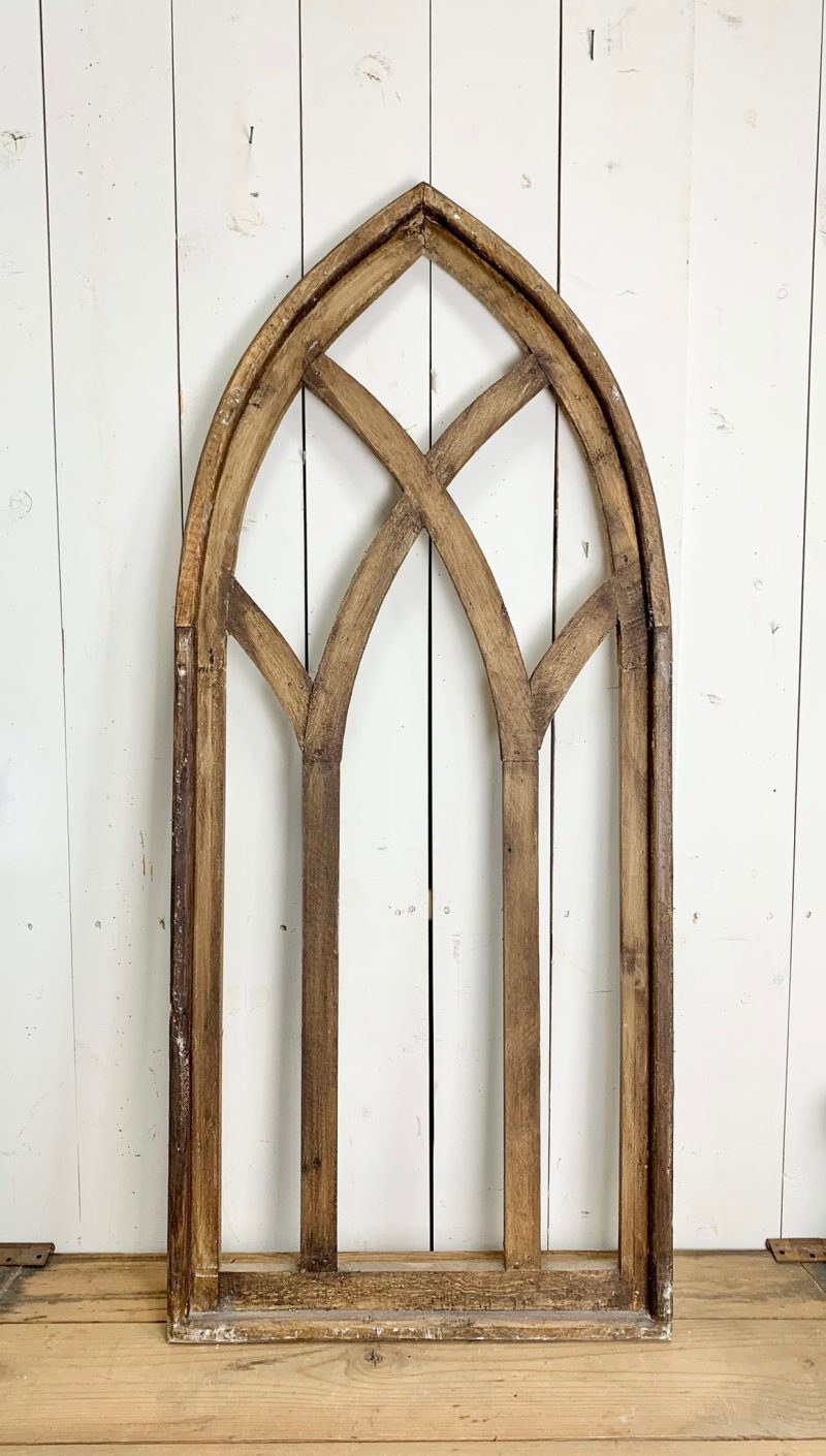 Church Windows | Large Brown Distressed Rounded Church Window Church Windows Church Windows