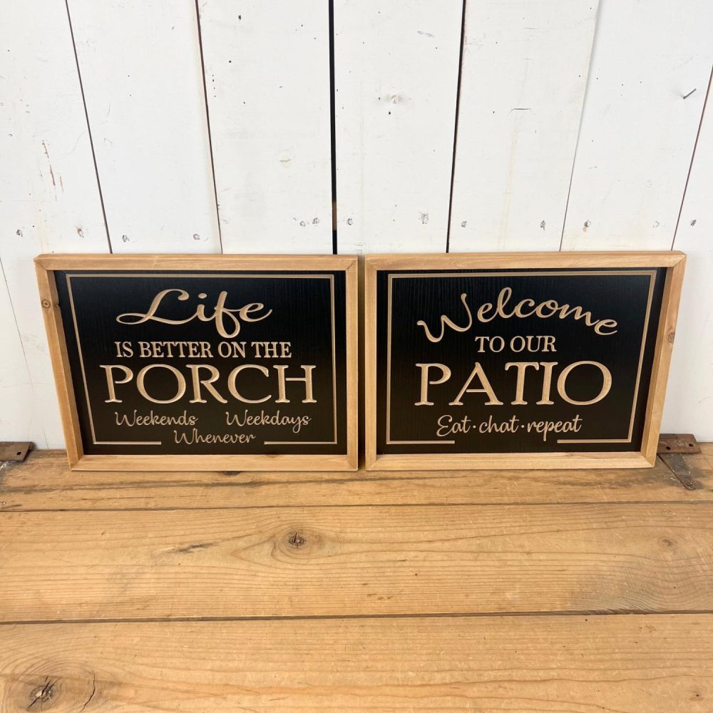 Wall Art | Porch/Patio Signage Wall Art Wall Art